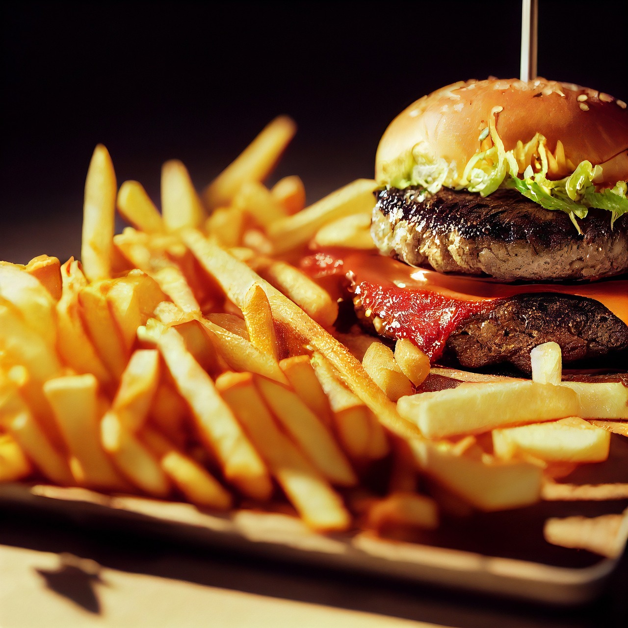 Hamburger s pomfritom